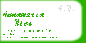 annamaria nics business card